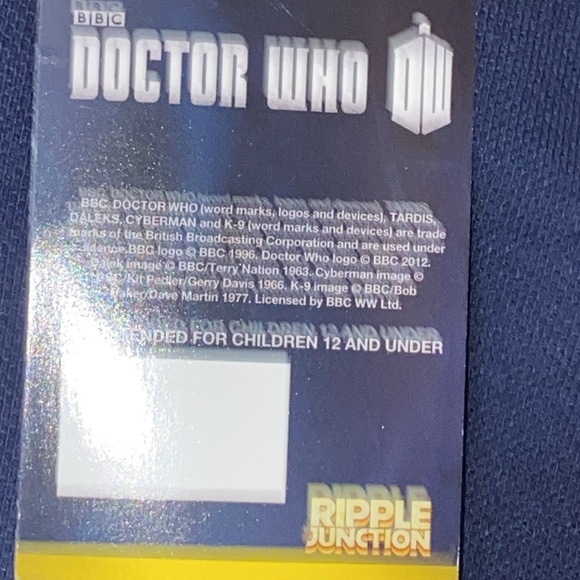 NWT Ripple Junction BBC DOCTOR WHO SIZE MEDIUM NAVY Blue Polo Shirt Casual Knit - Picture 5 of 13